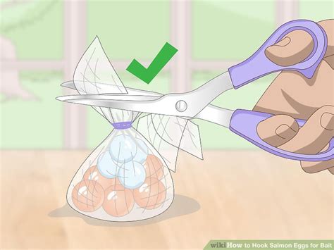 How To Hook Salmon Eggs For Bait With Pictures Wikihow