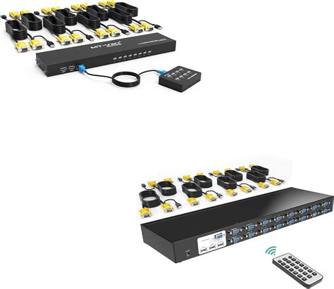 Mt Viki 8 Port Kvm Switch Vga 16 Port Rack Mount Kvm