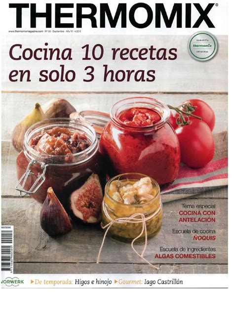 Revista thermomix nº59 cocina 10 recetas en solo 3 horas Recetas