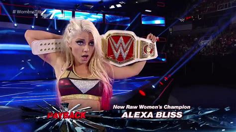 Alexa Bliss conquista o RAW Women's Championship durante o Payback ...