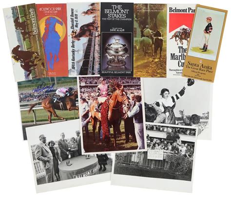 1978 Triple Crown Winner Affirmed Photograph And Program Collection W