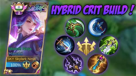 NEW HYBRID CRIT BUILD FOR HANABI HANABI BEST BUILD FOR 2023 YouTube