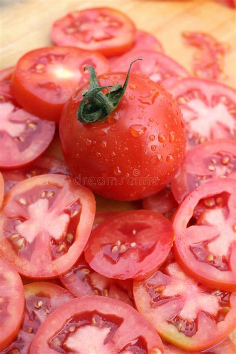 Rebanada Del Tomate Imagen De Archivo Imagen De Tarjeta 37493513