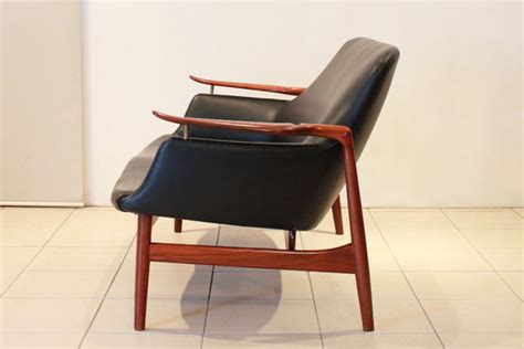 委託販売 完売Finn Juhl NV53 Settee Rosewood Niels Vodder KAMADA 北欧家具