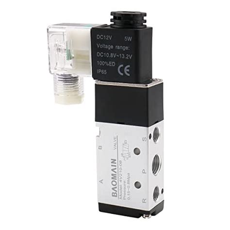 Baomain Pneumatic Air Control Solenoid Valve V Dc V Way