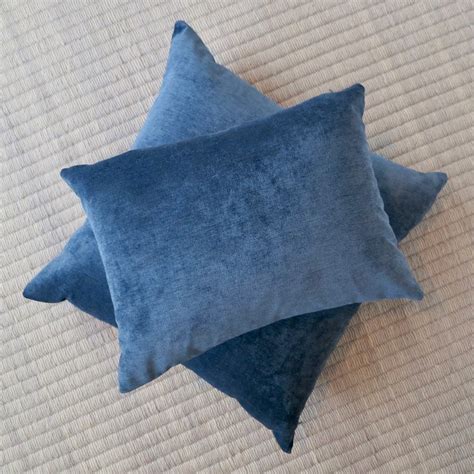 Blue Velvet Pillow Cover Throw Pillow Pillow Sham Euro - Etsy