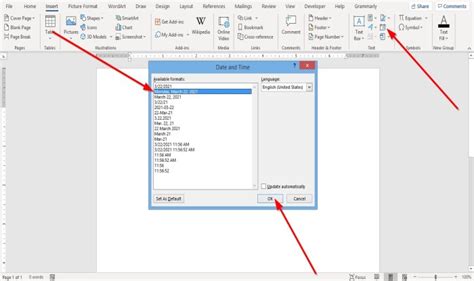 How To Insert And Update Dates In A Word Document