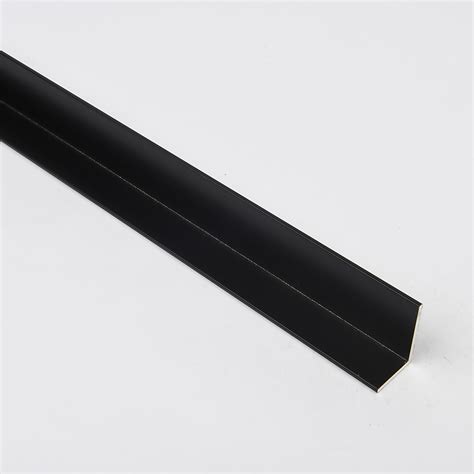 Unequal Angle Matt Black Aluminium Profile M Homebase