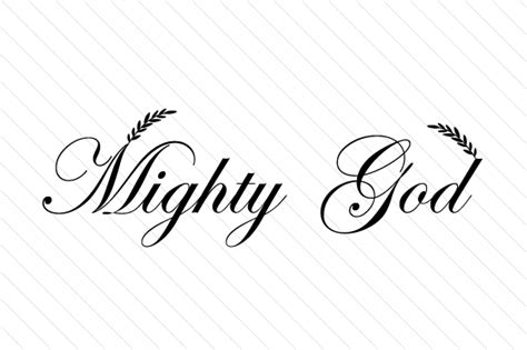 Mighty God SVG Cut file by Creative Fabrica Crafts · Creative Fabrica