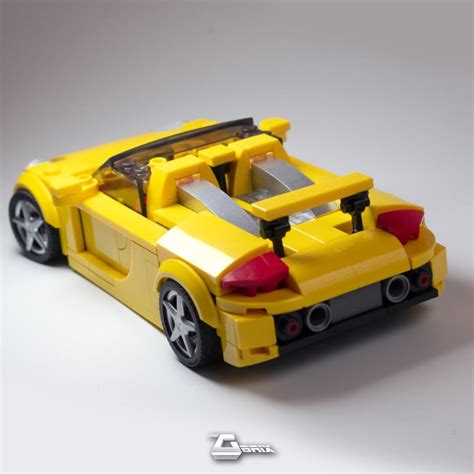 Lego Moc Porsche Carrera Gt Light Bluish Gray Yellow Red Black