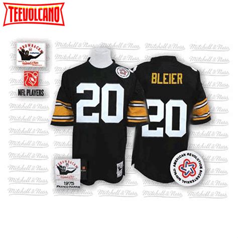 Pittsburgh Steelers Rocky Bleier Black Throwback Jersey