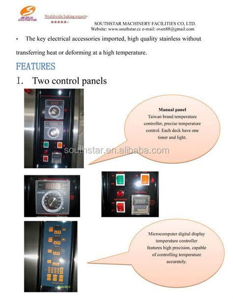 Luxury Series 3 Decks 6 Trays Gas Deck Oven NFR 60H China Southstar