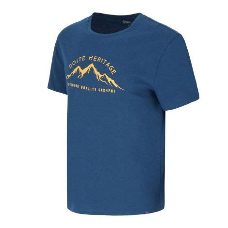 Doite Polera Manga Corta Mountain Logo Hombre Azul Doite