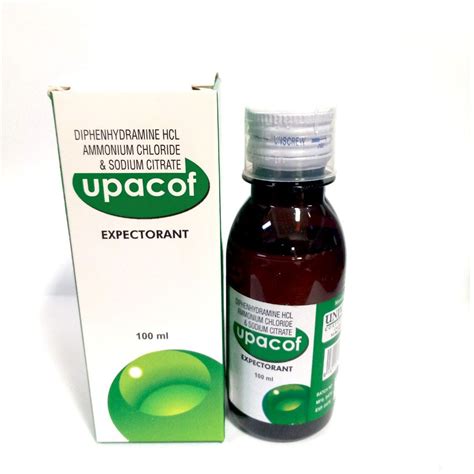 Buy The Upacof Expectorant Syrup 100ml Bottle VIA Global Health