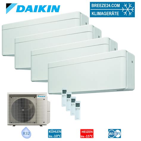 Daikin Set 4 x Wandgeräte Stylish WiFi 1 5 2 2 5 4 2kW CTXA15AW