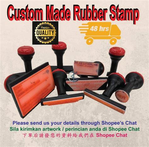 Custom Made Rubber Stamp Chop Cop Getah ( Name Chop, Company Chop ...