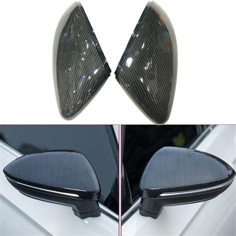 1 1 Replacement Style For VW Golf 7 MK7 R GTI Carbon Fiber Rear View