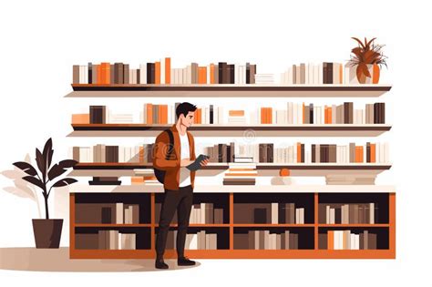 Bookstore Vector Flat Minimalistic Isolated Illustration Stock Vector