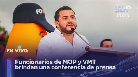 Funcionarios De Mop Y Vmt Brindan Una Conferencia De Prensa Youtube