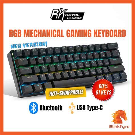 Sg Royal Kludge Rk Hot Swappable Bluetooth Wireless Rgb Mechanical Gaming Keyboard Keys