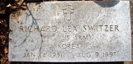 Richard Lex Switzer Sr M Morial Find A Grave