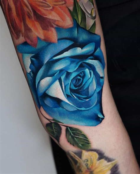 Blue Rose Flower Tattoo Meaning Best Flower Site