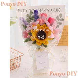 Diy Tulip Bouquet 15 16 Flowers Pipe Cleaner DIY Material Set Fuzzy