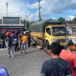 Pengendara Motor Di Kasongan Tewas Usai Tabrakan Dengan Truk