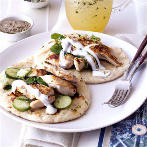 Grilled Greek Style Chicken Pitas Recipe Wise