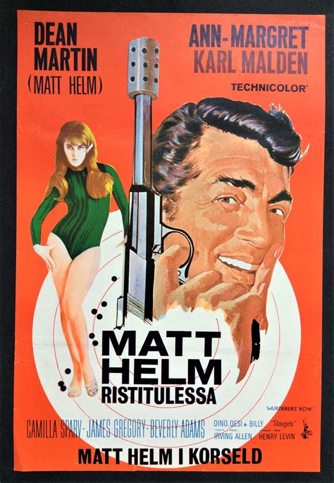 Dean Martin As Matt Helm In Murderers Row An Original A2 Cinema