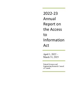 Fillable Online Publications Gc 2022 To 2023 Annual Report On The