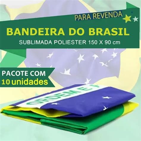 Kit Bandeiras Do Brasil Oficial Grande M X M