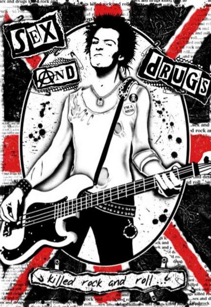 Sid Vicious Sex And Drugs Sex Pistols Metal Poster Signs For Mankind