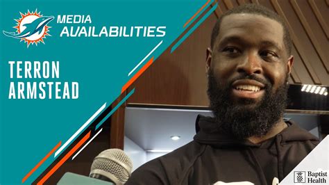 Terron Armstead Meets With The Media Miami Dolphins Youtube