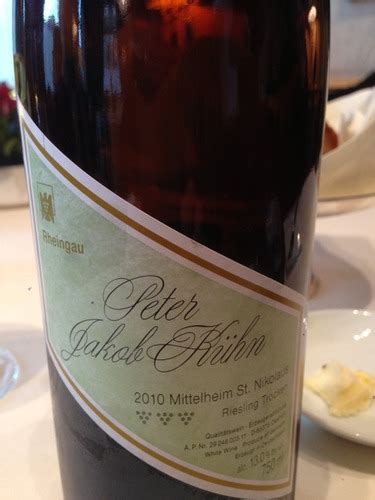 Peter Jakob Kühn Mittelheim St Nikolaus Riesling Trocken Vivino US