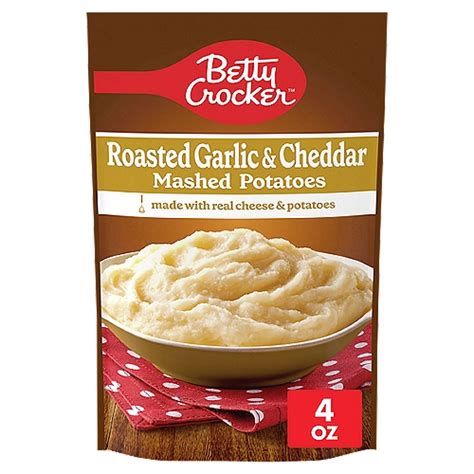 Betty Crocker Roasted Garlic And Cheddar Mashed Potatoes 40 Oz