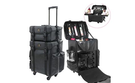 LUVODI Valise Maquillage Professionnel 2 En 1 Avec Tiroirs Malette