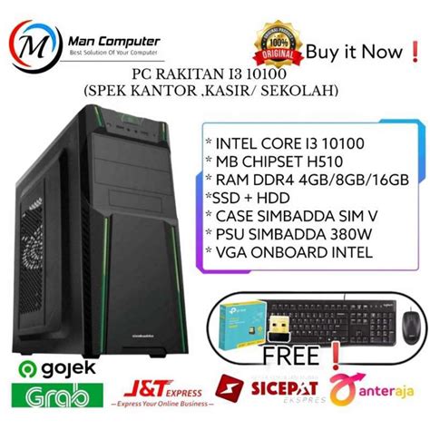 Jual Paket Cpu Pc Rakitan Intel I Gen Ddr Di Seller Mancomp