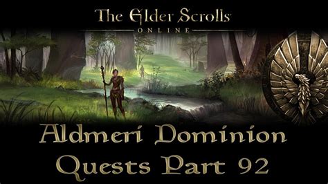 ESO Aldmeri Dominion Quests Part 92 Greenshade Part 7 Stone