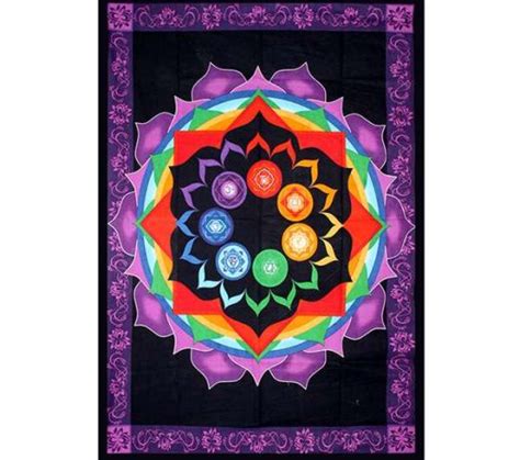 Tapiz Chakra Arcoiris Bindi Esoterismo Espiritualidad Y Feng Shui