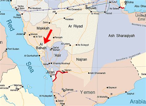 Saudi Arabia Desert Map