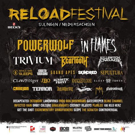 Reload Festival 2023 17 08 2023 3 Days Sulingen Germany