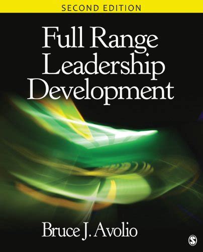 Full Range Leadership Development Used Book By Bruce J Avolio