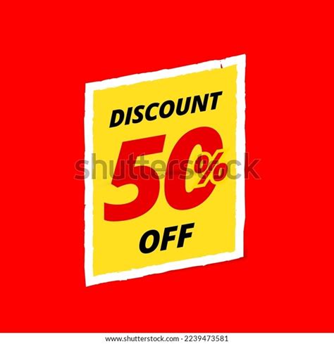 Discount 50 Off Tag Sticker Vector Stock Vector (Royalty Free ...