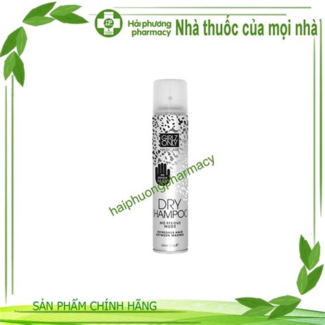 Dầu gội khô không cặn Girlz only Dry Shampoo No Residue Nude lọ 200ml Hệ thống phân phối thuốc