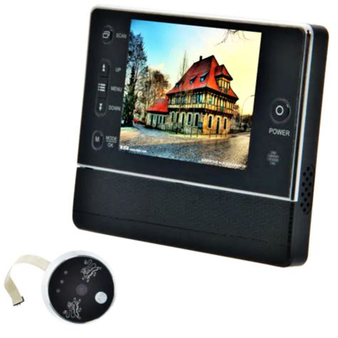 Digital Door Bell 35inch Lcd Cat Eye 3x Zoom Ir Night Vision 32 Rings