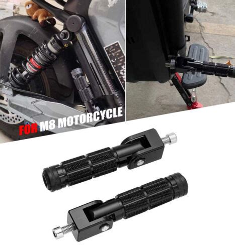 Pcs M Universal Motorcycle Foldable Foot Peg Pedal Kit Degree