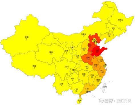 多图2021年各省光伏装机情况 3 月 10 日国家能源局公布了 2021 年光伏发电建设运行情况详细数据见附件 数据显示