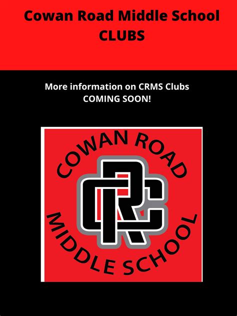 Clubs and Groups | Cowan Road Middle School