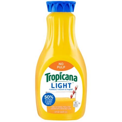 Tropicana Light Orange Fruit Juice, No Pulp, 52 fl oz - Kroger